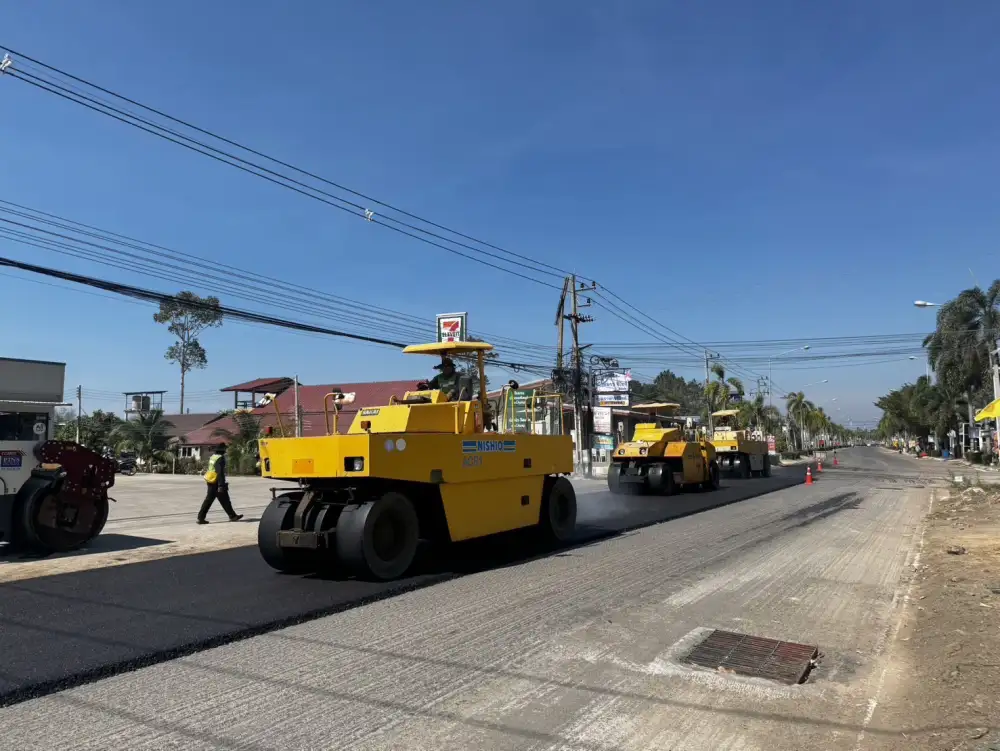 ทช.นำนวัตกรรม Warm Mix Asphalt ที่เป็นมิตรต่อสิ่งแวดล้อมมาใช้ซ่อมถนน