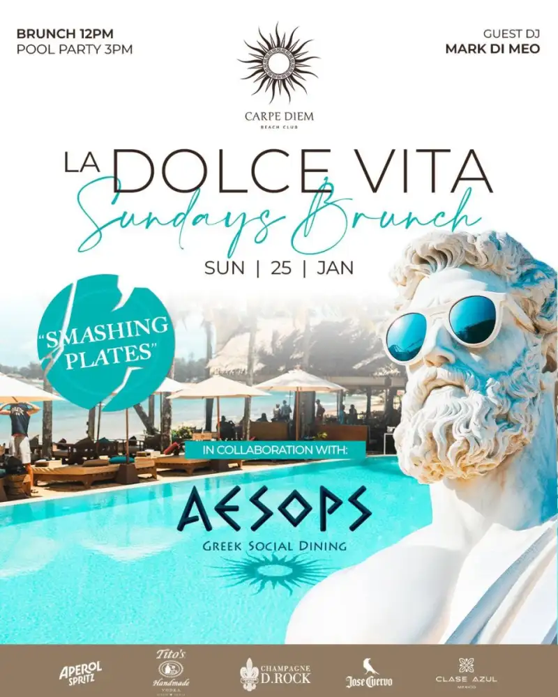 AESOPS Bangkok บุกภูเก็ต สร้างสีสันในกิจกรรมบรันช์ La Dolce Vita Sunday ที่ Carpe Diem Beach Club