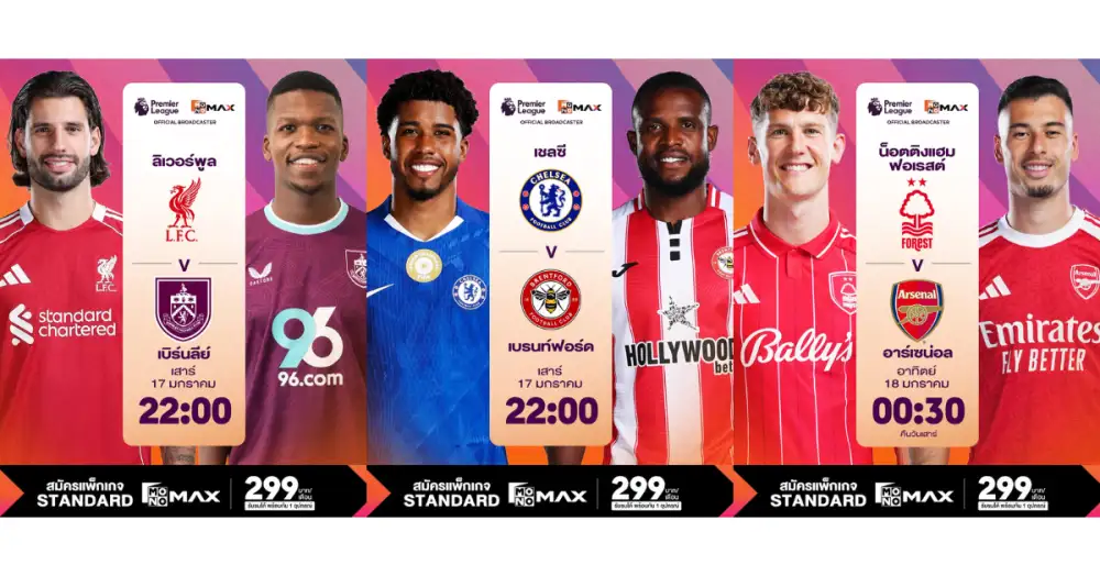 พรีเมียร์ลีกระเบิดศึกกลางฤดูกาล 2 ดาร์บี้เดือด! 