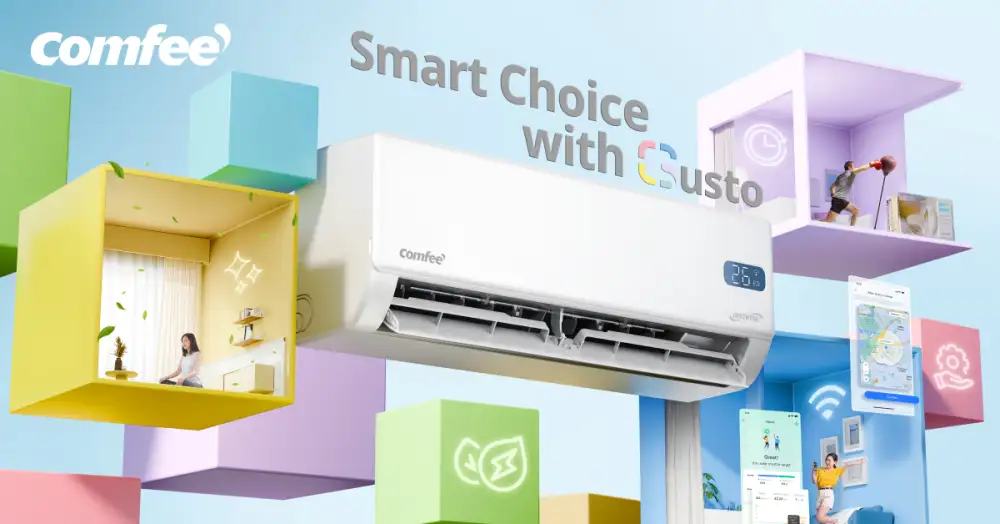 คอมฟี เปิดตัว Comfee' Gusto Series แอร์อัจฉริยะ ควบคุมง่าย สะอาดล้ำลึก ประหยัดพลังงาน