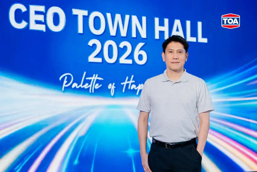 TOA ประกาศวิชั่นใหม่ปี 69 ชูกลยุทธ์ 5 เสาหลัก ชิงมาร์เก็ตแชร์ทะลุ 50% อัพยอดขายโตเฉลี่ย 5%