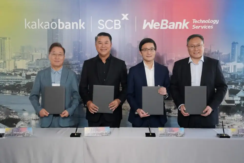 SCBX ผนึกกำลัง KakaoBank และ WeBank Technology Services ยกระดับความร่วมมือเชิงกลยุทธ์ รุกพัฒนา Virtual Bank ในประเทศไทย