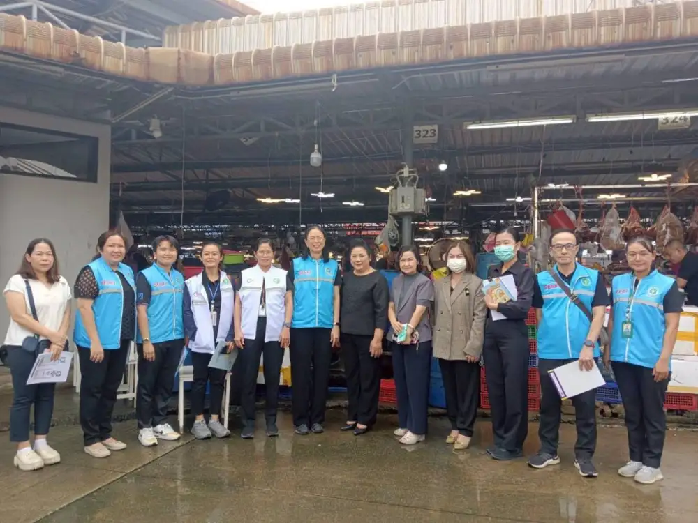 กรมอนามัย ร่วมตรวจเยี่ยมตลาดสมุทรปราการ ย้ำ 