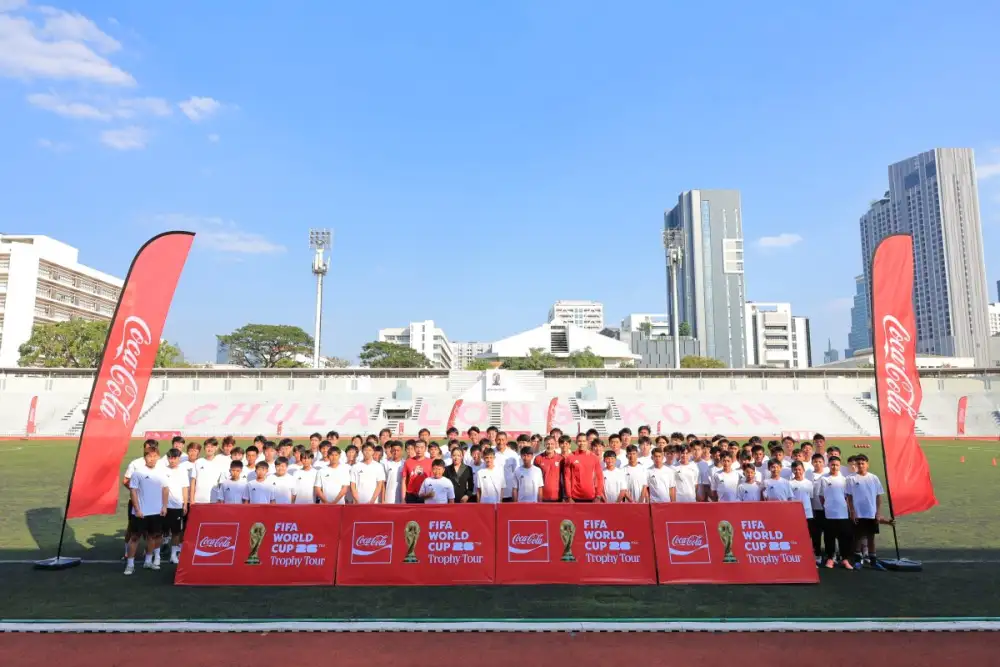 FIFA WORLD CUP(TM) TROPHY TOUR BY COCA-COLA IGNITES FUTURE THAI FOOTBALL TALENT AT EXCLUSIVE FOOTBALL CLINIC