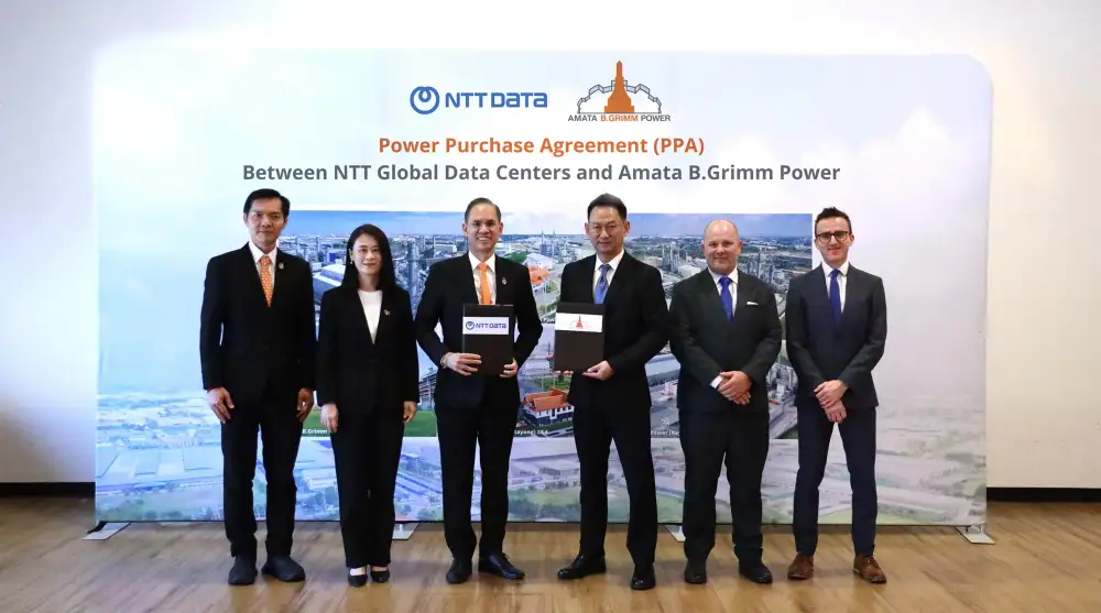 BGRIM-NTT Global Data Centers เซ็นซื้อขายไฟฟ้า 100 MW COD มิ.ย. 70 ในนิคมอมตะซิตี้