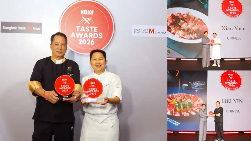 ร้านอาหารจีนในเครืออิมแพ็ค คว้า 2 รางวัลจาก HELLO! Taste Awards 2026