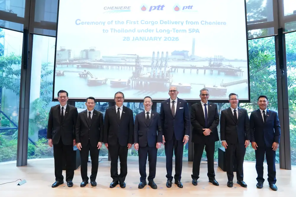 PTT รับมอบ LNG สัญญาระยะยาวเรือเที่ยวแรกจากสหรัฐฯ เสริมสร้างความมั่นคงด้านพลังงานไทย