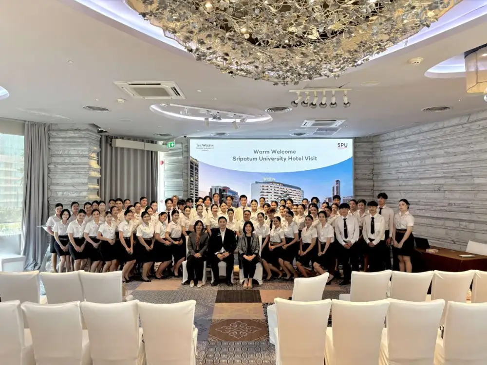 มหาวิทยาลัยศรีปทุมจัดทัศนศึกษา เข้าเยี่ยมชม โรงแรมเดอะ เวสทิน แกรนด์ สุขุมวิท