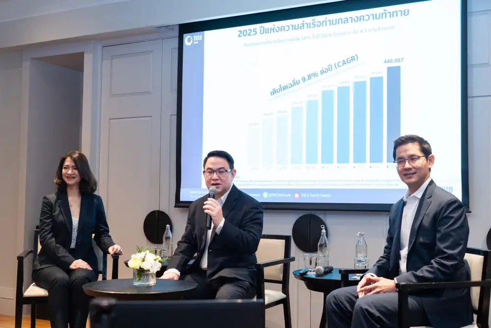 บลจ.ทิสโก้ กางแผนปั๊ม AUM แตะ 5 แสนล้านใน 3 ปี ชู 3 ธีมเด่น AI-Health-Defensive รับมือตลาดผันผวน