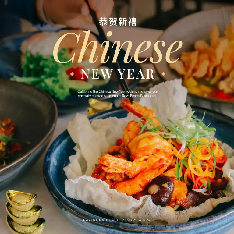 อิ่มอร่อยรับความเฮง ตรุษจีนนี้ ราวินทรา บีช รีสอร์ท แอนด์ สปา นำเสนอเมนูมงคลเฉพาะเทศกาล ณ Reva Beach Restaurant