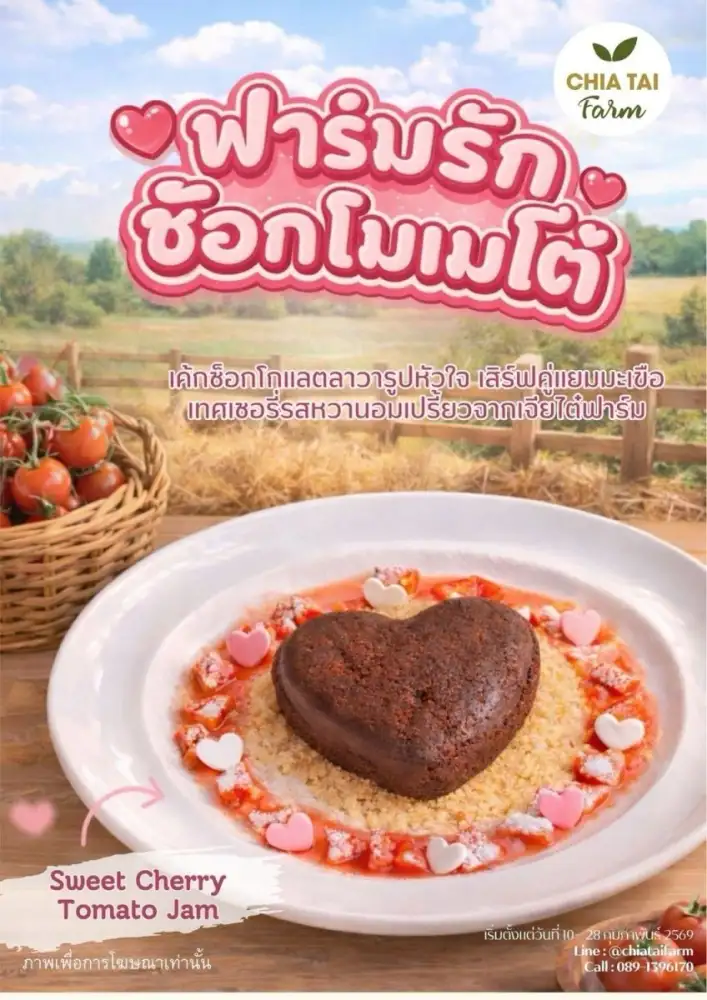 เจียไต๋ฟาร์มชวนเติมหวาน เสิร์ฟเมนูพิเศษต้อนรับเดือนแห่งความรัก