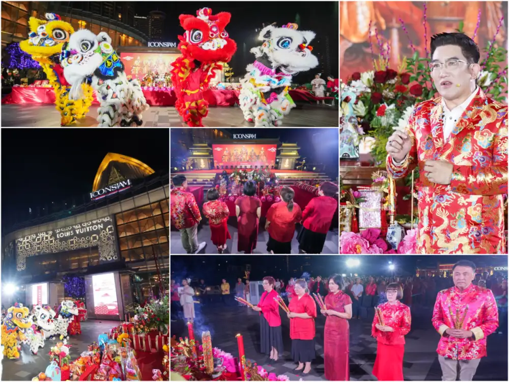 ไอคอนสยาม สานต่อความมงคลจัดพิธีไหว้ 