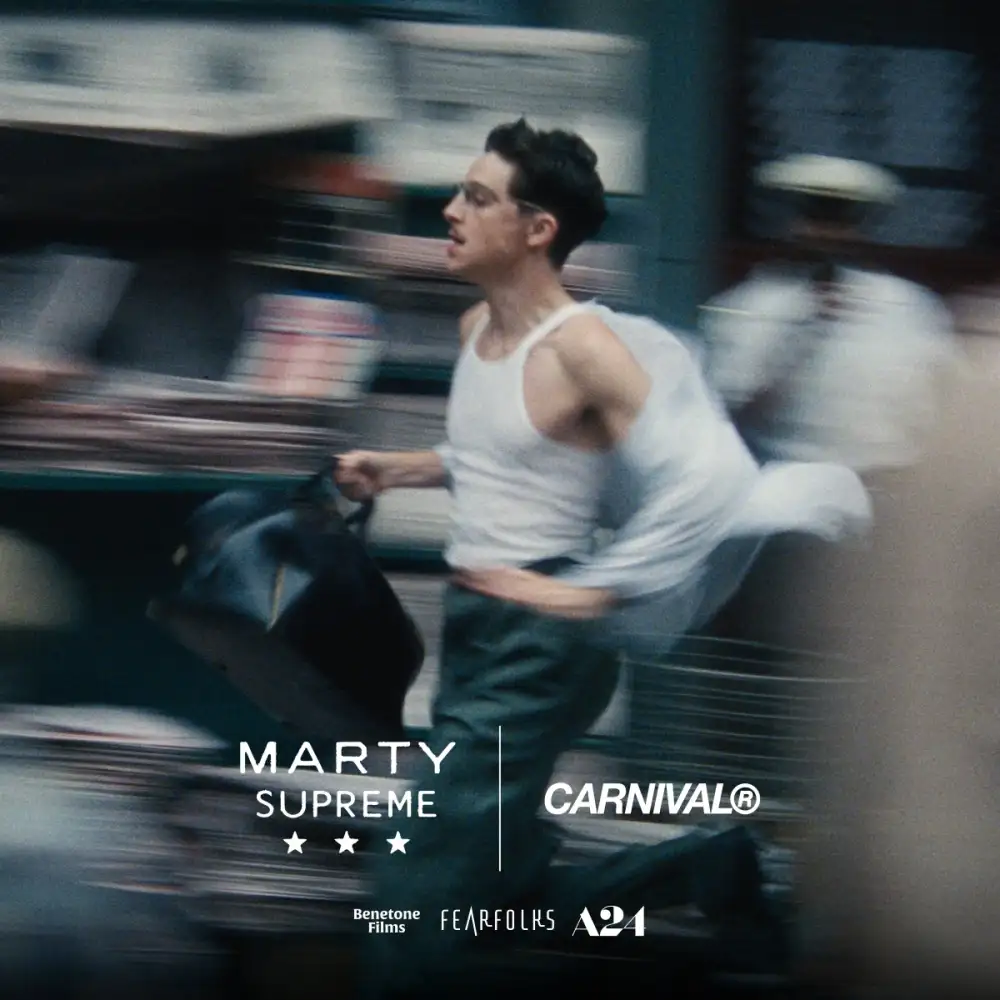 The fieriest collab of the year: Marty Supreme x Carnival