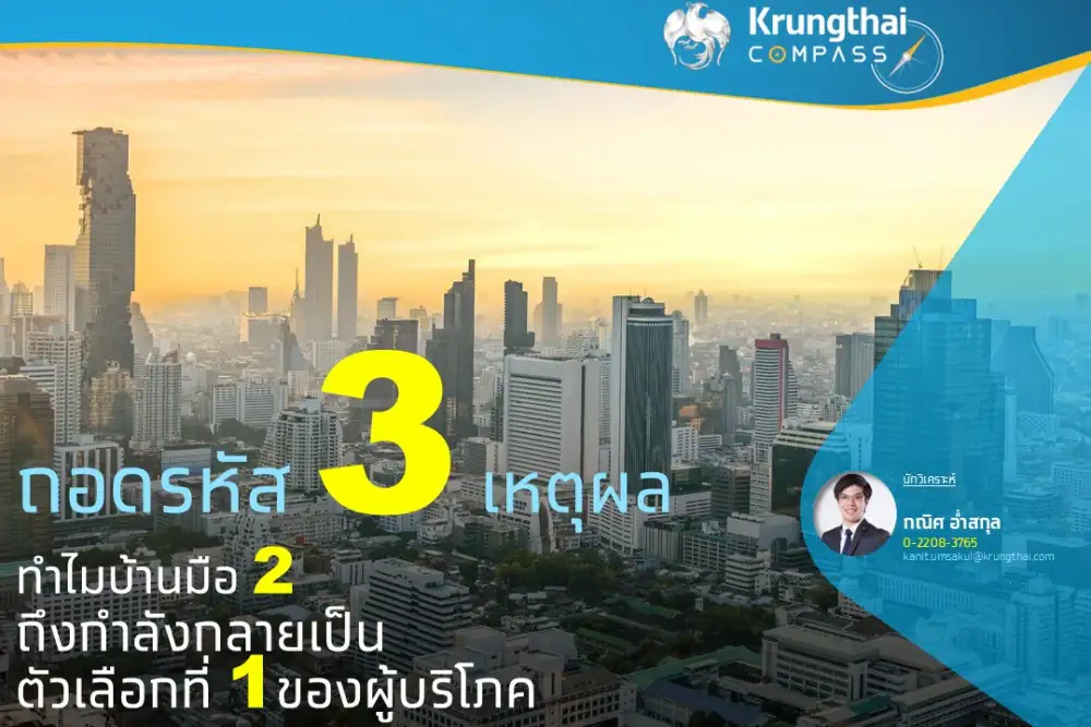 ถอดรหัส 3 เหตุผล ทำไมบ้านมือ 2 ถึงกำลังกลายเป็นตัวเลือกที่ 1 ของผู้บริโภค