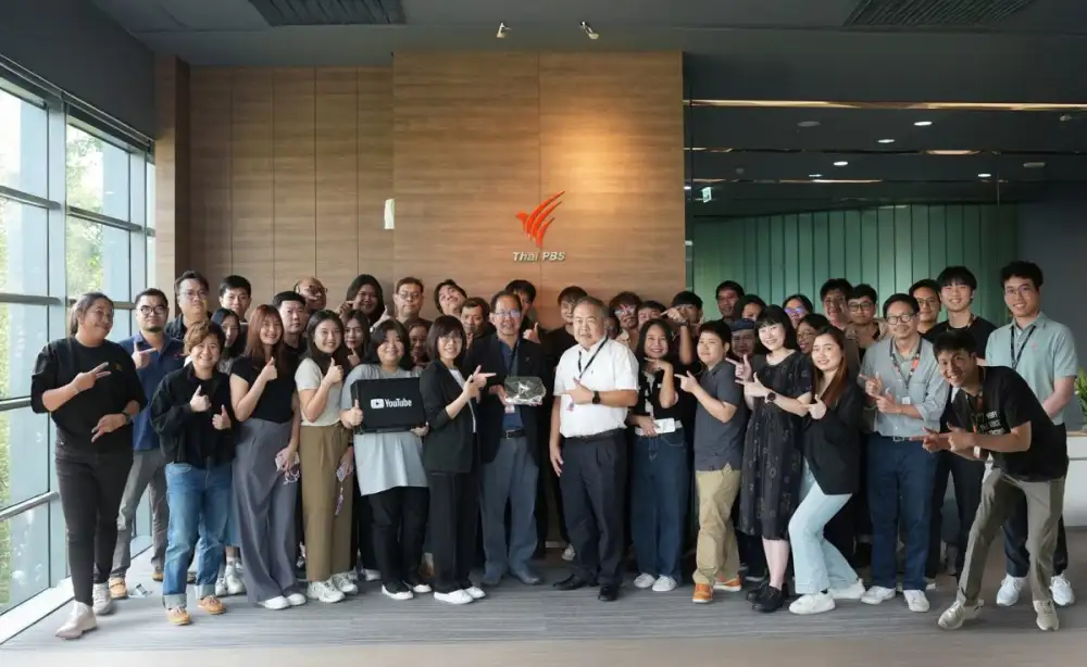 ไทยพีบีเอสรับมอบโล่เพชร YouTube Diamond Creator Awardฉลอง 10 ล้าน Subscribers