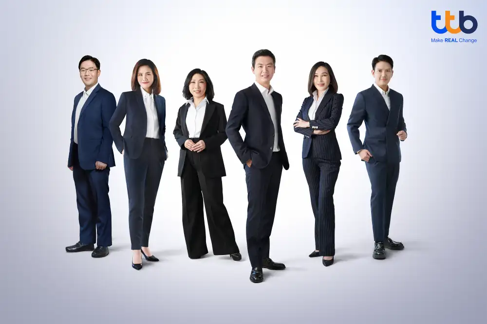 TTB ปรับทัพครั้งใหญ่เปิดตัว 6 ผู้บริหารรุ่นใหม่ตอบโจทย์ลูกค้าบุคคลและธุรกิจ