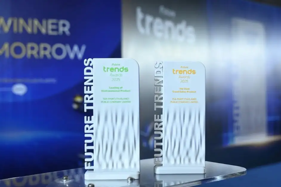 TOA ย้ำแชมป์เบอร์ 1! คว้าเพิ่ม 2 รางวัลใหญ่ 'สุดยอดองค์กรผู้นำ Trend Setter และความเป็นเลิศด้าน ESG' จากเวที Future Trends Awards 2026
