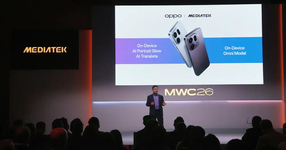 OPPO และ MediaTek ผนึกกำลังนำเสนอเทคโนโลยี On-Device AI บนสมาร์ตโฟนในงาน MWC 2026