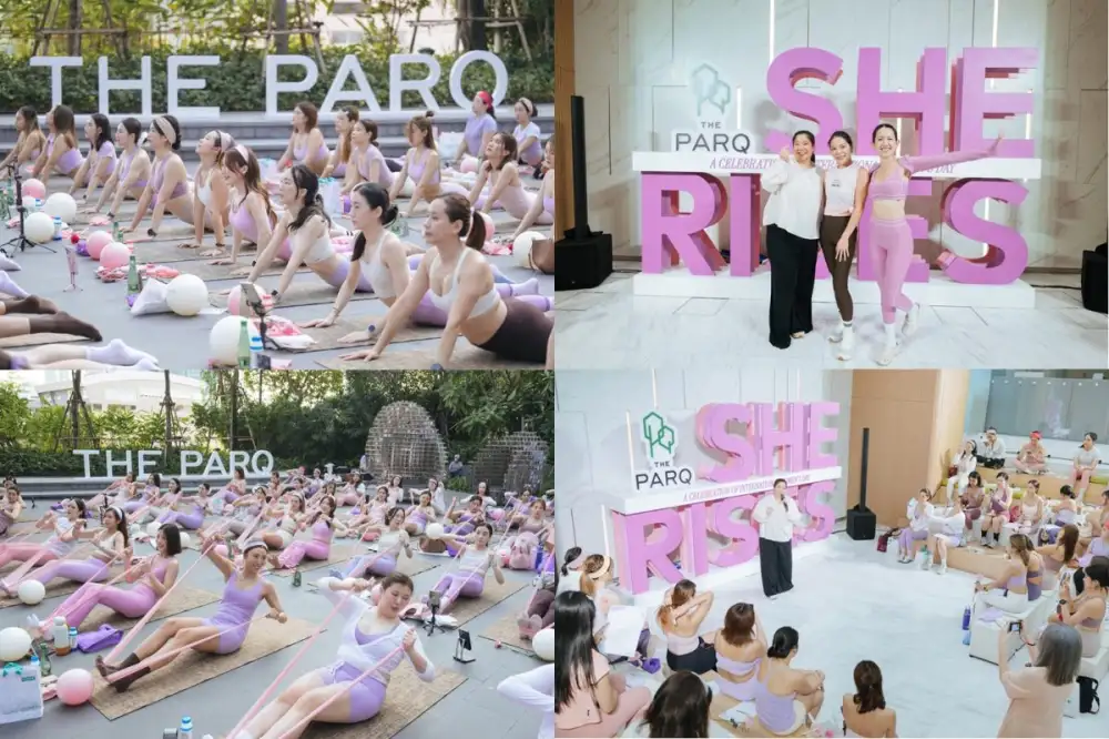 ขยับกาย พักใจ และเติมพลังให้ตัวเอง กับงาน She Rises ที่ The PARQ เชื่อมโยง Movement, Mindfulness และ Connection เข้าด้วยกัน เพื่อร่วมฉลองวันสตรีสากล