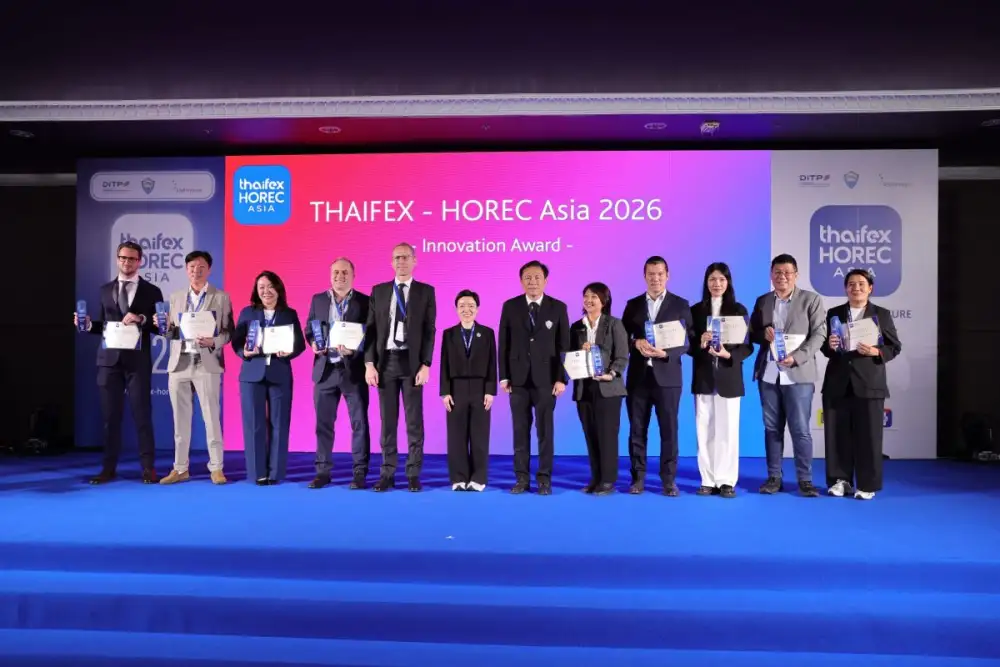 นวัตกรรมไทยโดดเด่น! 4 ผู้ประกอบการไทยคว้ารางวัล THAIFEX - HOREC ASIA Innovation Awards 2026