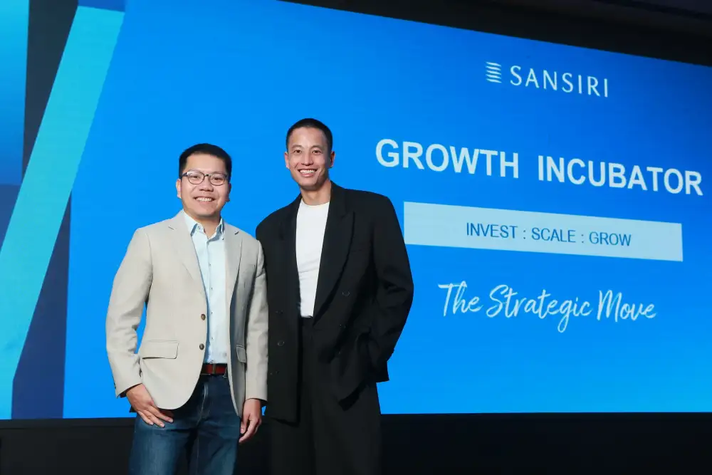 SIRI เปิดโรดแมพ 3 ปีปั้นโมเดลใหม่ทุ่มพันล้านลุย SANSIRI GROWTH INCUBATOR เฟ้น SME ไทยปูทางสู่ Global Brand