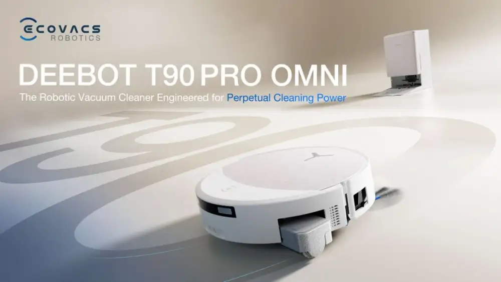 ECOVACS เปิดตัว DEEBOT T90 PRO OMNI พร้อมเทคโนโลยี OZMO ROLLER 3.0 และ PowerBoost การออกแบบที่เรียบง่าย แต่ทำงานได้อย่างทรงพลัง