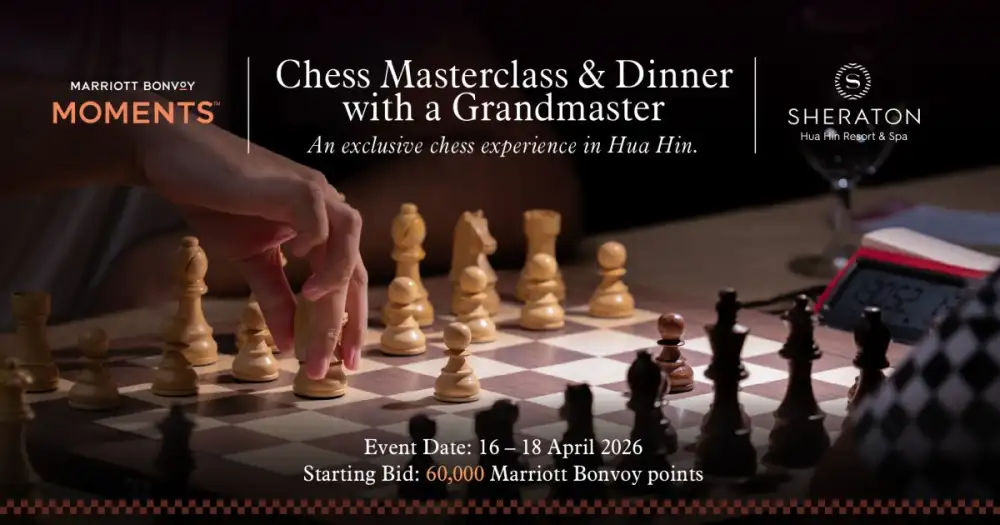 Sheraton Hua Hin Resort & Spa Unveils Exclusive Chess Masterclass & Dinner with a Grandmaster for Marriott Bonvoy Members
