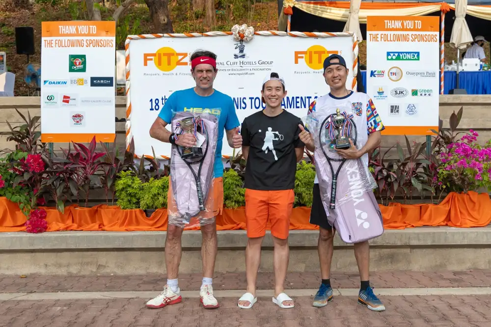 Fitz Club's 18th Singles Tennis Tournament in Pattaya Concludes with an Ace