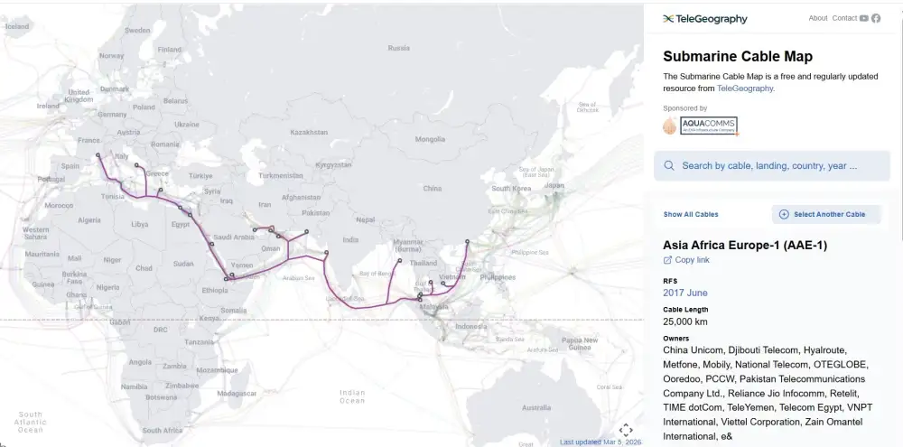 NT ยืนยันความพร้อมรองรับความเสี่ยงเคเบิลใต้น้ำแถบตอ.กลาง มั่นใจเน็ตไทยไม่ล่ม