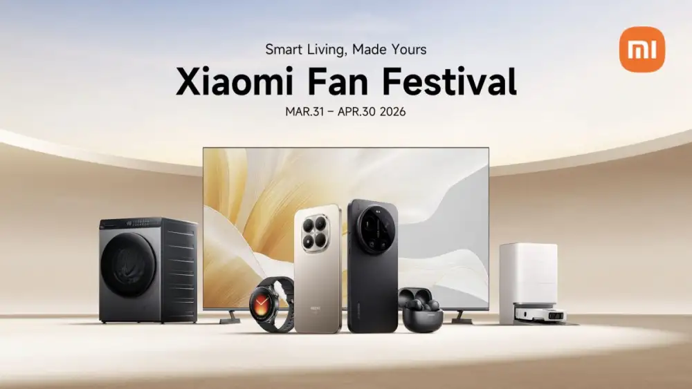 เทศกาลแห่งความสุข Xiaomi Fan Festival 2026 เริ่มต้นขึ้นแล้ว มาร่วมสัมผัสความสะดวกสบายของชีวิตอัจฉริยะอันไร้รอยต่อไปด้วยกัน