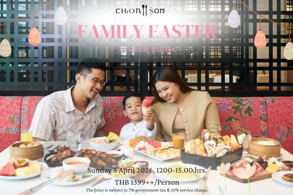 Celebrate Easter with a Special Family Brunch Buffet With Fun Egg Hunt & Egg Painting Activities at Chon Som All Day Dining