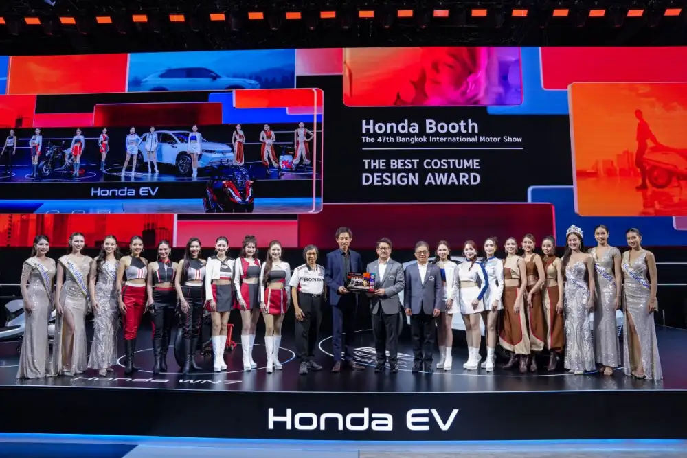 ฮอนด้า คว้า Best Costume Design Award จากงาน Motor Show 2026 ชูดีไซน์ที่สะท้อนไลฟ์สไตล์ที่หลากหลาย ภายใต้แนวคิด 
