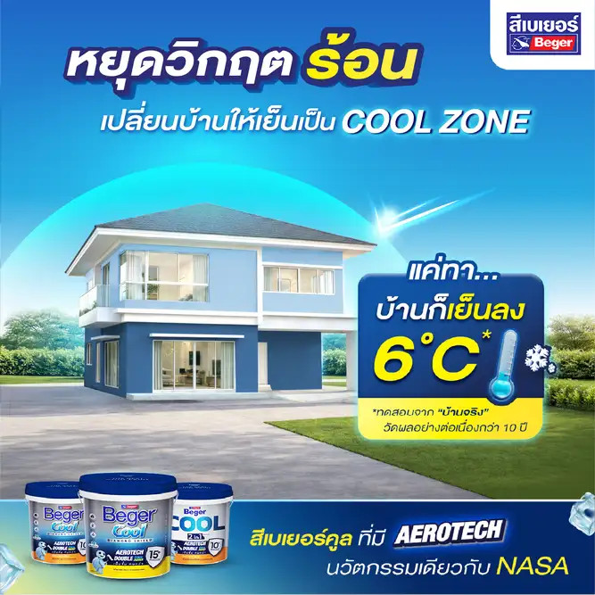 อากาศร้อนทะลุปรอทขนาดนี้... บ้านคุณกลายเป็น 'เตาอบ' ไปแล้วหรือยัง? นี่คือเหตุผลที่ Beger ลงทุนวิจัยและพัฒนานวัตกรรมสี BegerCool