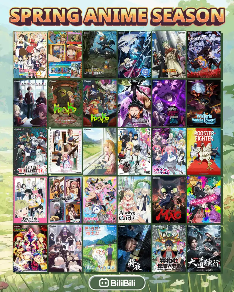 BiliBili เปิดไลน์อัพอนิเมะใหม่กว่า 30 เรื่อง! ทั้งอนิเมะจีนและญี่ปุ่นรับ Spring 2026