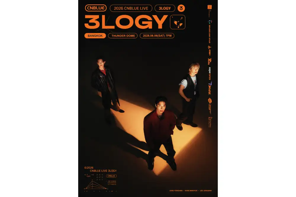 เตรียมรับแรงกระแทกจากตัวพ่อ K-Rock! CNBLUE ส่งสัญญาณความมันส์ '3LOGY' บุกธันเดอร์โดม!