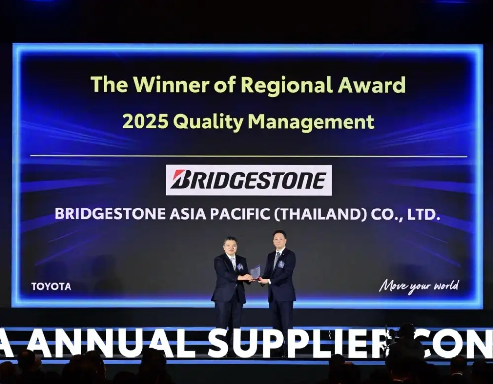 Bridgestone Wins Two Prestigious Quality and Safety Awards as a Trusted Partner of Toyota at the 
