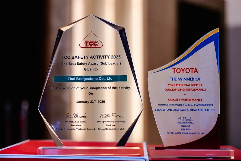 Bridgestone Wins Two Prestigious Quality and Safety Awards as a Trusted Partner of Toyota at the 