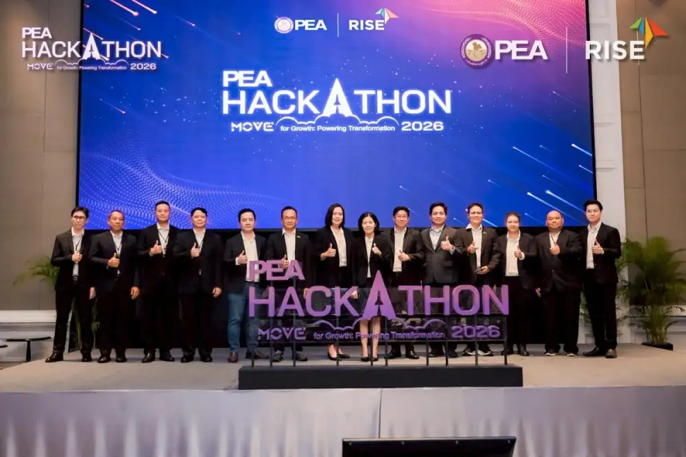 กฟภ. จับมือ RISE เปิดตัวโครงการ PEA Hackathon 2026 เฟ้นหาสุดยอด Startup พลิกโฉมองค์กรพลังงานไทย เร่งสร้างนวัตกรรมตอบโจทย์ประเทศ ภายใต้แนวคิด MOVE for Growth: Powering Transformation