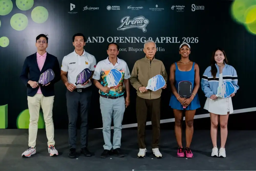 สุวัจน์ เดินหน้าเปิด Arena Pickleball มาตรฐานระดับสากล วางหมากยุทธศาสตร์ สร้างนักกีฬาไทยปั้นหัวหินสู่ Sport Destination ขับเคลื่อนเศรษฐกิจท่องเที่ยวระยะยาว