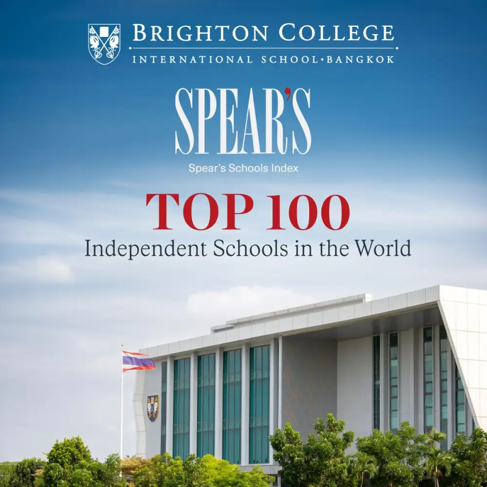 Brighton College Bangkok ได้รับการจัดอันดับ Top 100 โดย Spear's School Index 2026 หนึ่งในสองโรงเรียนในไทยที่ติดอันดับระดับโลก