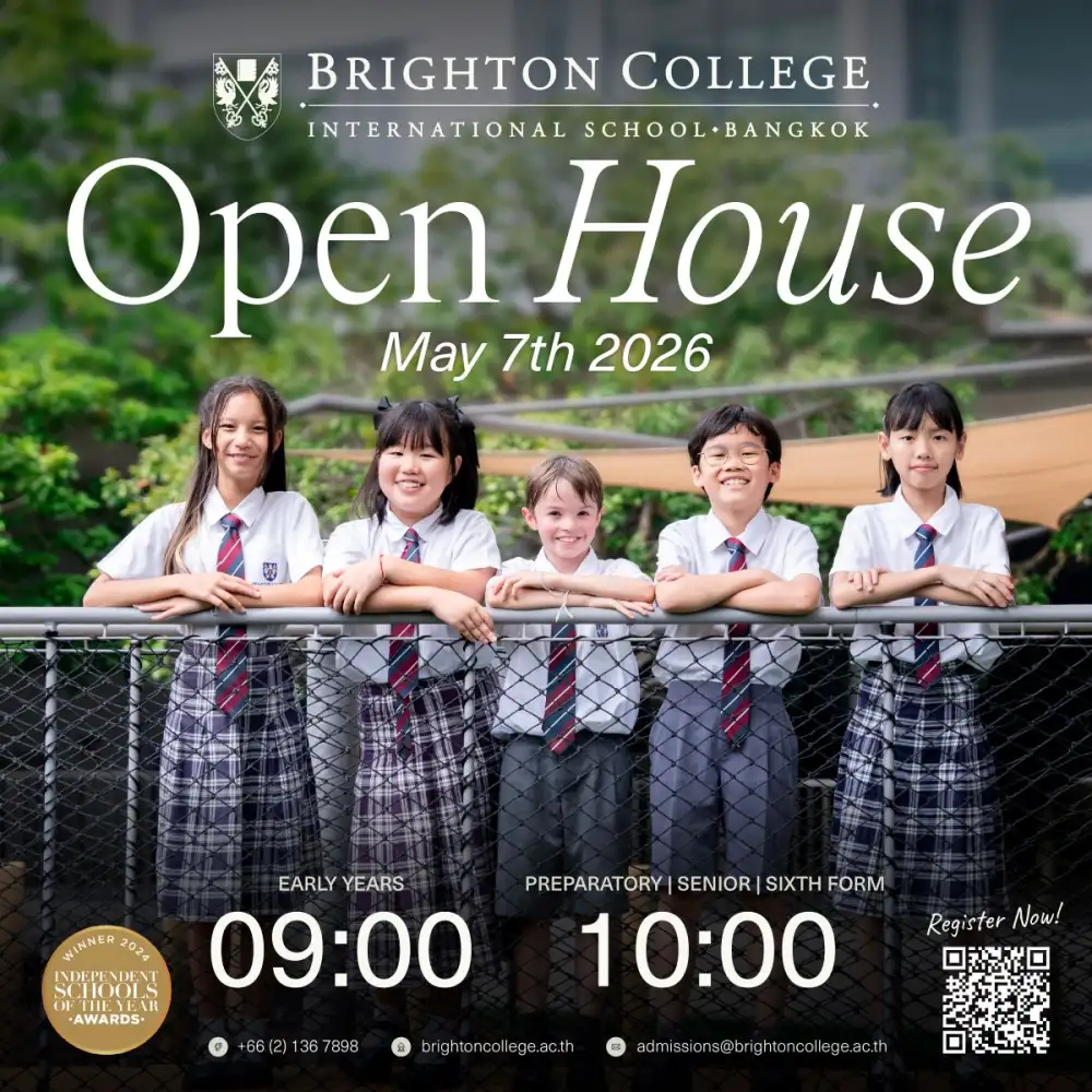 Brighton College Bangkok ได้รับการจัดอันดับ Top 100 โดย Spear's School Index 2026 หนึ่งในสองโรงเรียนในไทยที่ติดอันดับระดับโลก