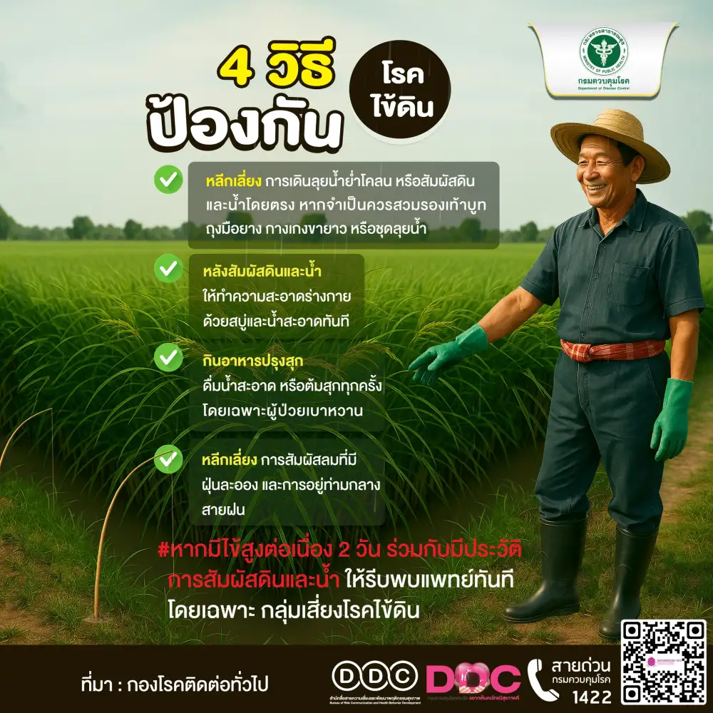 รู้จักโรคไข้ดิน!! สธ. ยกระดับเฝ้าระวังหลังพบผู้ป่วย 752 ราย เสียชีวิตแล้ว 23 ราย