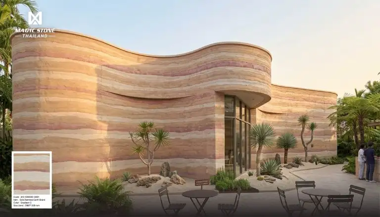 Magic Stone แผ่นตกแต่งผนัง MCM น้ำหนักเบา ยืดหยุ่นสูง เปิดตัวในงาน Architect Expo 2026