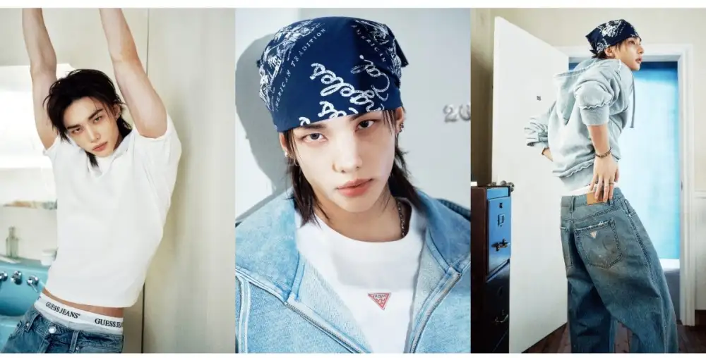 GUESS เผยภาพแคมเปญล่าสุด ดึงแอมบาสเดอร์ระดับโลกอย่างฮยอนจิน วง Stray Kids มาร่วมสร้างปรากฏการณ์ครั้งใหม่ของแบรนด์