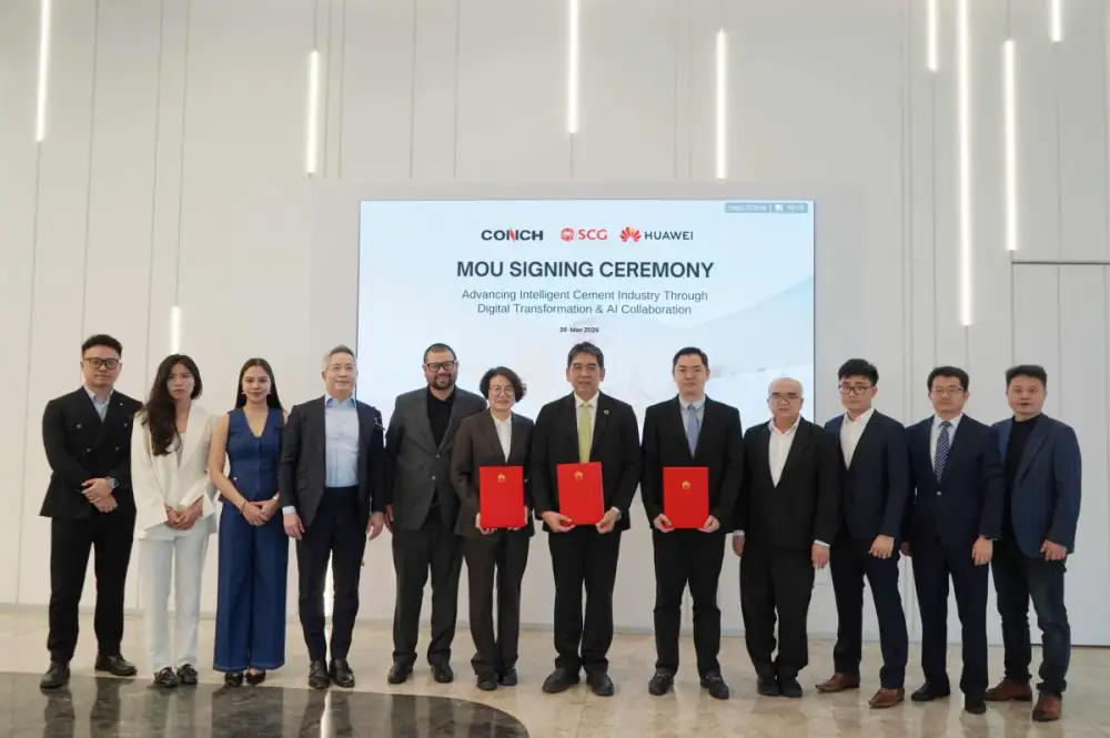 เอสซีจี จับมือ หัวเว่ย และ คอนช์ ลงนาม MoU พัฒนา AI และ  Advanced Process Control ยกระดับอุตสาหกรรมซีเมนต์สู่ยุคดิจิทัล