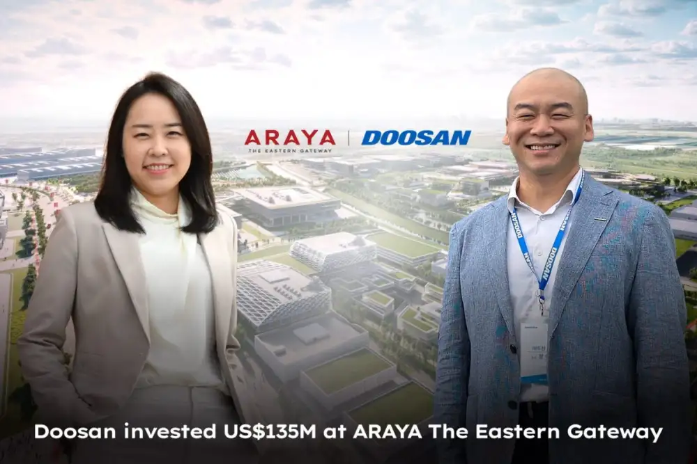 ARAYA - The Eastern Gateway ดึง Doosan ผู้ผลิตชิ้นส่วนอิเล็กทรอนิกส์ชั้นนำ