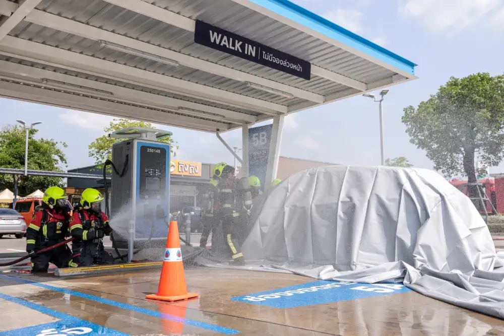 OR ผนึกกำลังกรุงเทพมหานคร เดินหน้าฝึกซ้อมรับมืออัคคีภัยจากยานยนต์ไฟฟ้า สร้างต้นแบบมาตรฐานการปฏิบัติครั้งแรกในประเทศไทย