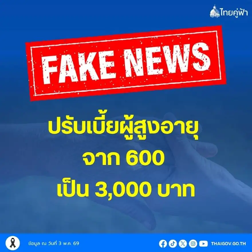 อย่าเชื่อเฟกนิวส์!! รัฐบาล แจง 