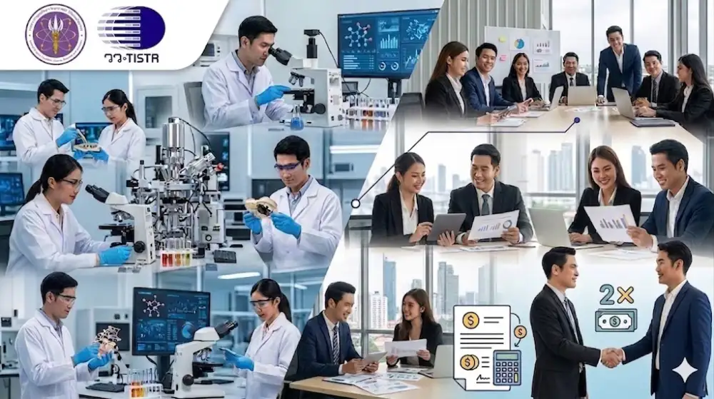 วว. หนุนผู้ประกอบการไทยใช้ R&D ขับเคลื่อนธุรกิจ พร้อมรับสิทธิ์ลดหย่อนภาษี 2 เท่า ตามประกาศกรมสรรพากร