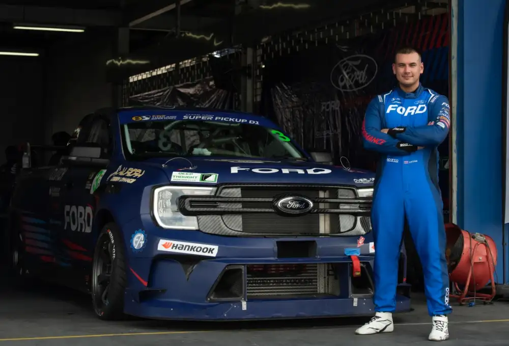 แซนดี้ ประกาศลุยต่อกับ Ford Thailand Racing ปีที่ 7 ชิงแชมป์รุ่น Super Pickup ศึก Thailand Super Series 2026
